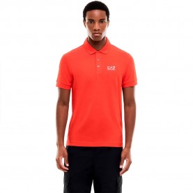 EA7 EMPORIO ARMANI 8NPF14_PJVQZ short sleeve polo - Red (Red) дамски,блузи,с,яка,мъжки,блузи,с,яка,ea7,emporio,armani,8npf14,pjvqz,short,sleeve,polo,red,(red)