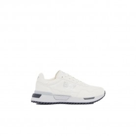 Маратонки EA7 EMPORIO ARMANI Vintage Running Pu trainers - White (Off White / Silver) маратонки,мъжки,маратонки,дамски,маратонки,ea7,emporio,armani,vintage,running,pu,trainers,white,(off,white,silver)