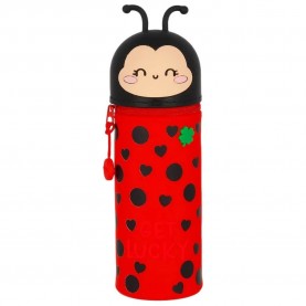 ученически,принадлежности,legami,kawaii,2,in,1,ladybug,pencil,case,red