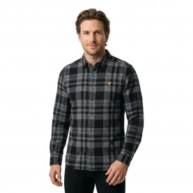 риза,с,дълъг,ръкав,дамски,ризи,мъжки,ризи,lyle,&,scott,lw2314v,long,sleeve,shirt,black,grey,(jet,black,white)