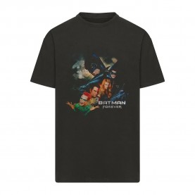 Тениска Merchcode Batman Forever Poster Heavy Oversize short sleeve T-shirt - Black (Black) тениска,мъжки,тениски,дамски,тениски,merchcode,batman,forever,poster,heavy,oversize,short,sleeve,t,shirt,black,(black)