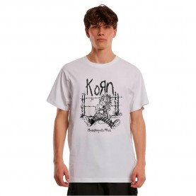 Тениска Merchcode Korn Neidermeyers Mind short sleeve T-shirt - White (White) тениска,мъжки,тениски,дамски,тениски,merchcode,korn,neidermeyers,mind,short,sleeve,t,shirt,white,(white)