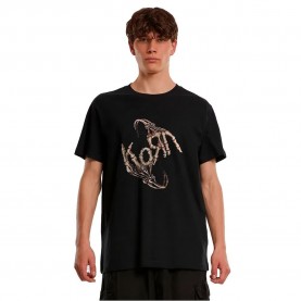 Тениска Merchcode Korn Skull Hands short sleeve T-shirt - Black (Black) тениска,мъжки,тениски,дамски,тениски,merchcode,korn,skull,hands,short,sleeve,t,shirt,black,(black)