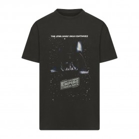 Тениска Merchcode Star Wars Episode V Poster Heavy Oversize short sleeve T-shirt - Black (Black) тениска,мъжки,тениски,дамски,тениски,merchcode,star,wars,episode,v,poster,heavy,oversize,short,sleeve,t,shirt,black,(black)