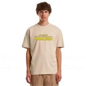 Тениска Merchcode Star Wars Mandalorian Magazine Cover 1 short sleeve T-shirt - Beige (White Sand) тениска,мъжки,тениски,дамски,тениски,merchcode,star,wars,mandalorian,magazine,cover,1,short,sleeve,t,shirt,beige,(white,sand)