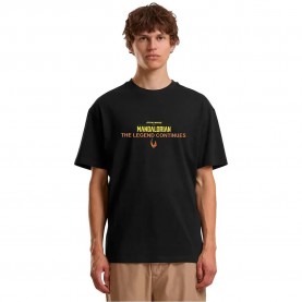 Тениска Merchcode Star Wars Mandalorian Magazine Cover 2 short sleeve T-shirt - Black (Black) тениска,мъжки,тениски,дамски,тениски,merchcode,star,wars,mandalorian,magazine,cover,2,short,sleeve,t,shirt,black,(black)