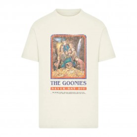 Тениска Merchcode The Goonies Poster short sleeve T-shirt - Beige (Sand) тениска,мъжки,тениски,дамски,тениски,merchcode,the,goonies,poster,short,sleeve,t,shirt,beige,(sand)