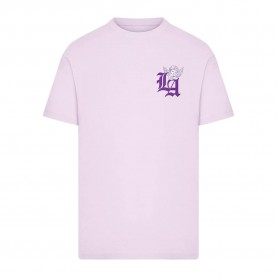 Тениска Mister tee Guardian Angel Of La short sleeve T-shirt - Purple (Lilac) тениска,мъжки,тениски,дамски,тениски,mister,tee,guardian,angel,of,la,short,sleeve,t,shirt,purple,(lilac)
