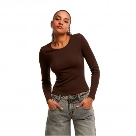 Тениска Urban classics Heat long sleeve T-shirt - Brown (Warm Brown) тениска,мъжки,тениски,дамски,тениски,urban,classics,heat,long,sleeve,t,shirt,brown,(warm,brown)