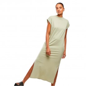 Рокля Urban classics TB6027 dress - Green (Soft Salvia) рокля,дамски,поли,и,рокли,urban,classics,tb6027,dress,green,(soft,salvia)