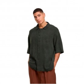 Риза с къс ръкав Urban classics TB7360 short sleeve shirt - Green (True Olive) риза,с,къс,ръкав,дамски,ризи,мъжки,ризи,urban,classics,tb7360,short,sleeve,shirt,green,(true,olive)