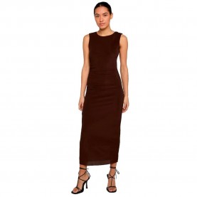 Рокля Urban classics TB8183 sleeveless midi dress - Brown (Brown) рокля,дамски,поли,и,рокли,urban,classics,tb8183,sleeveless,midi,dress,brown,(brown)