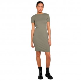 Рокля Urban classics TB8275 short sleeve short dress - Green (Pale Olive) рокля,дамски,поли,и,рокли,urban,classics,tb8275,short,sleeve,short,dress,green,(pale,olive)