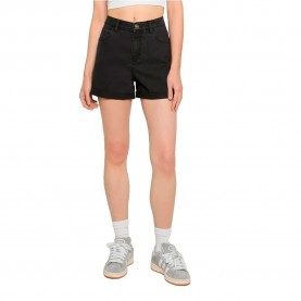 Къси панталони Urban classics TB8371 High waist denim shorts - Black (Black Washed) къси,панталони,мъжки,панталони,дамски,панталони,urban,classics,tb8371,high,waist,denim,shorts,black,(black,washed)