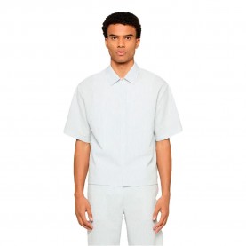Риза с къс ръкав Urban classics TB8417 short sleeve shirt - Blue (Freeze Blue / White) риза,с,къс,ръкав,дамски,ризи,мъжки,ризи,urban,classics,tb8417,short,sleeve,shirt,blue,(freeze,blue,white)