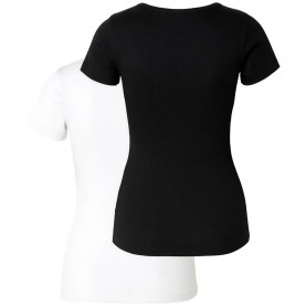 Тениска Urban classics TB8567A short sleeve T-shirt 2 units - Black (White / Black) тениска,мъжки,тениски,дамски,тениски,urban,classics,tb8567a,short,sleeve,t,shirt,2,units,black,(white,black)