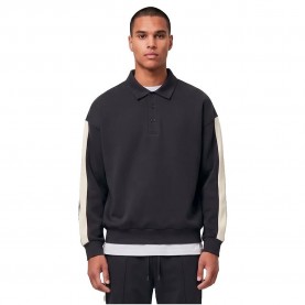 Блуза с яка Urban classics TB8595 long sleeve T-shirt - Black (Polo Black) блуза,с,яка,мъжки,тениски,дамски,тениски,urban,classics,tb8595,long,sleeve,t,shirt,black,(polo,black)