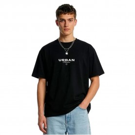 Тениска Urban classics TB8665 short sleeve T-shirt - Black (Black) тениска,мъжки,тениски,дамски,тениски,urban,classics,tb8665,short,sleeve,t,shirt,black,(black)
