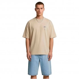 Тениска Urban classics TB8756 short sleeve T-shirt - Beige (White Sand) тениска,мъжки,тениски,дамски,тениски,urban,classics,tb8756,short,sleeve,t,shirt,beige,(white,sand)