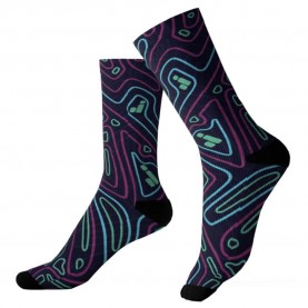 Чорапи Joluvi Funky crew socks - Black (Print 01) чорапи,мъжки,чорапи,дамски,чорапи,joluvi,funky,crew,socks,black,(print,01)