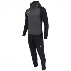 Анцуг Joluvi Hood ran tracksuit - Black / Grey (Anthracite/Black) анцуг,мъжки,анцузи,joluvi,hood,ran,tracksuit,black,grey,(anthracite,black)