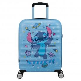 American tourister Wavebreaker Disney-36L trolley bag - Blue (Stitch Universe) куфари,american,tourister,wavebreaker,disney,36l,trolley,bag,blue,(stitch,universe)