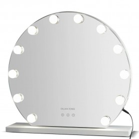 Gillian jones Hollywood-Adjustable Light makeup mirror - Silver (White) специфични,козметични,продукти,gillian,jones,hollywood,adjustable,light,makeup,mirror,silver,(white)