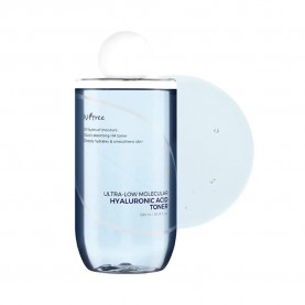 козметика,за,овлажняване,isntree,ultra,low,molecular,hyaluronic,acid,300,ml,lotion,clear,(white,blue)