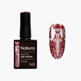 Nailura 343 10 ml nail polish - Red (Crimson Red) специфични,козметични,продукти,nailura,343,10,ml,nail,polish,red,(crimson,red)