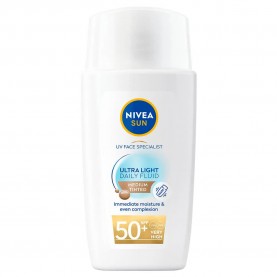 козметика,за,защита,от,слънце,nivea,daily,fluid,medium,tinted,40,ml,sunscreen,clear,(medium,tinted,brown)