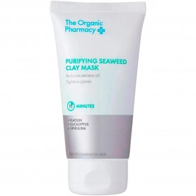 специфични,козметични,продукти,the,organic,pharmacy,purifying,seaweed,60,ml,face,mask,clear,(white,green)