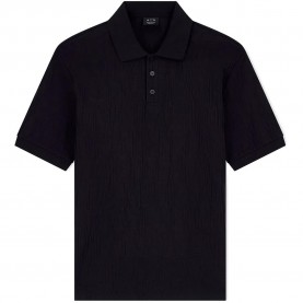 Armani exchange XM002909_AF10337 short sleeve polo - Black (Black) дамски,блузи,с,яка,мъжки,блузи,с,яка,armani,exchange,xm002909,af10337,short,sleeve,polo,black,(black)