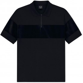 Armani exchange XM002925_AF10337 short sleeve polo - Black (Black) дамски,блузи,с,яка,мъжки,блузи,с,яка,armani,exchange,xm002925,af10337,short,sleeve,polo,black,(black)