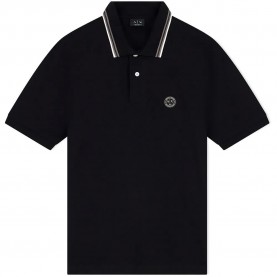 Armani exchange XM002939_AF13026 short sleeve polo - Black (Black) дамски,блузи,с,яка,мъжки,блузи,с,яка,armani,exchange,xm002939,af13026,short,sleeve,polo,black,(black)