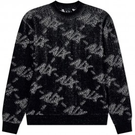 Блуза Armani exchange XM002992_AF16916 sweater - Black (Black / Alloy AX Big) блуза,мъжки,пуловери,дамски,пуловери,armani,exchange,xm002992,af16916,sweater,black,(black,alloy,ax,big)