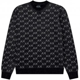 Блуза Armani exchange XM002992_AF16916 sweater - Black (Black / Alloy AX Small) блуза,мъжки,пуловери,дамски,пуловери,armani,exchange,xm002992,af16916,sweater,black,(black,alloy,ax,small)