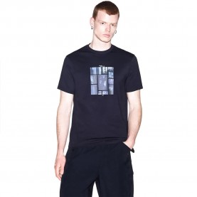 Тениска Armani exchange XM003015_AF10356 short sleeve T-shirt - Black (Deep Navy) тениска,мъжки,тениски,дамски,тениски,armani,exchange,xm003015,af10356,short,sleeve,t,shirt,black,(deep,navy)