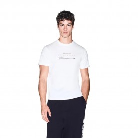 Тениска Armani exchange XM003025_AF10358 short sleeve T-shirt - White (Off White) тениска,мъжки,тениски,дамски,тениски,armani,exchange,xm003025,af10358,short,sleeve,t,shirt,white,(off,white)