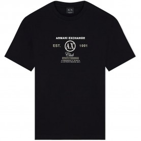 Тениска Armani exchange XM003067_AF10358 short sleeve T-shirt - Black (Black) тениска,мъжки,тениски,дамски,тениски,armani,exchange,xm003067,af10358,short,sleeve,t,shirt,black,(black)