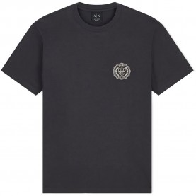 Тениска Armani exchange XM003078_AF10361 short sleeve T-shirt - Black (Licorice) тениска,мъжки,тениски,дамски,тениски,armani,exchange,xm003078,af10361,short,sleeve,t,shirt,black,(licorice)