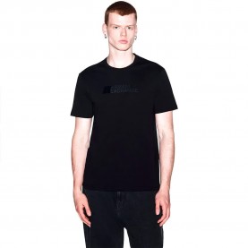 Тениска Armani exchange XM003094_AF21323 short sleeve T-shirt - Black (Black) тениска,мъжки,тениски,дамски,тениски,armani,exchange,xm003094,af21323,short,sleeve,t,shirt,black,(black)