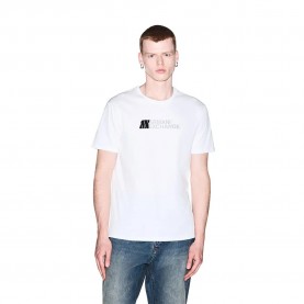 Тениска Armani exchange XM003094_AF21323 short sleeve T-shirt - White (Off White) тениска,мъжки,тениски,дамски,тениски,armani,exchange,xm003094,af21323,short,sleeve,t,shirt,white,(off,white)