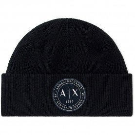 Шапка Armani exchange XM003123_AF10348 beanie - Black (Black) шапка,всички,шапки,armani,exchange,xm003123,af10348,beanie,black,(black)