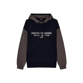 Блуза Armani exchange XM003393_AF11965 hoodie sweater - Blue (Deep Navy / Falcon) блуза,мъжки,пуловери,дамски,пуловери,armani,exchange,xm003393,af11965,hoodie,sweater,blue,(deep,navy,falcon)