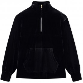 Блуза Armani exchange XW002417_AF16147 half zip sweatshirt - Black (Black) блуза,дамски,блузи,armani,exchange,xw002417,af16147,half,zip,sweatshirt,black,(black)