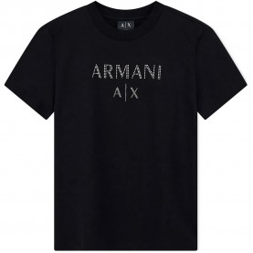 Тениска Armani exchange XW002763_AF23956 short sleeve T-shirt - Black (Black) тениска,мъжки,тениски,дамски,тениски,armani,exchange,xw002763,af23956,short,sleeve,t,shirt,black,(black)