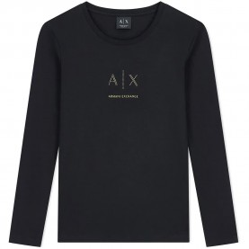 Тениска Armani exchange XW002764_AF23954 long sleeve T-shirt - Black (Black) тениска,мъжки,тениски,дамски,тениски,armani,exchange,xw002764,af23954,long,sleeve,t,shirt,black,(black)