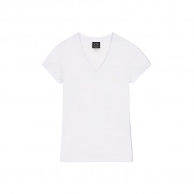 Тениска Armani exchange XW002777_AF10356 short sleeve v neck T-shirt - White (Optic White) тениска,мъжки,тениски,дамски,тениски,armani,exchange,xw002777,af10356,short,sleeve,v,neck,t,shirt,white,(optic,white)