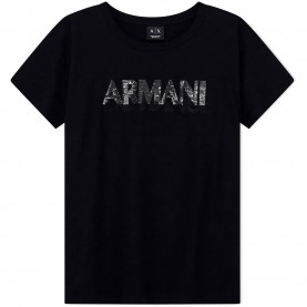Тениска Armani exchange XW002778_AF10356 short sleeve T-shirt - Black (Black) тениска,мъжки,тениски,дамски,тениски,armani,exchange,xw002778,af10356,short,sleeve,t,shirt,black,(black)
