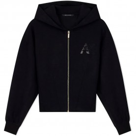 Блуза Armani exchange XW002861_AF13397 full zip sweatshirt - Black (Black) блуза,дамски,блузи,armani,exchange,xw002861,af13397,full,zip,sweatshirt,black,(black)